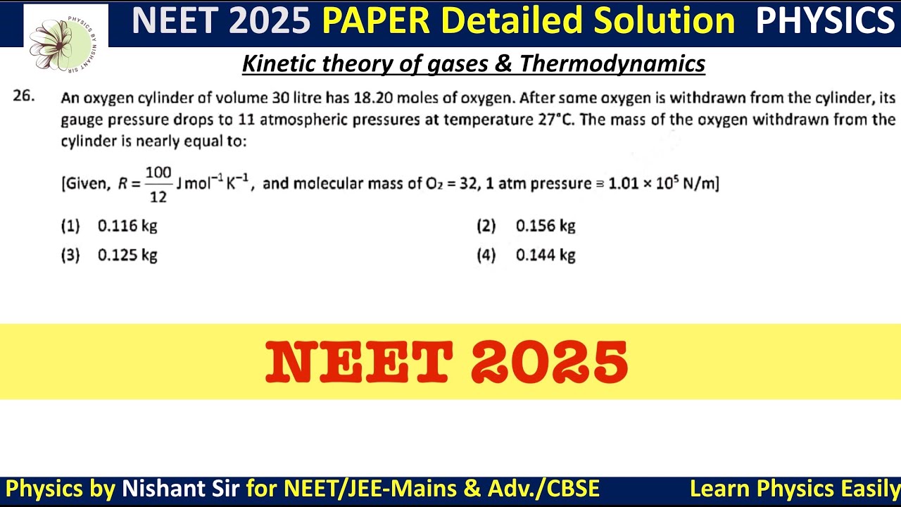 An oxygen cylinder of volume 30 litre has 18.20 moles of oxygen. After some axygen is with
