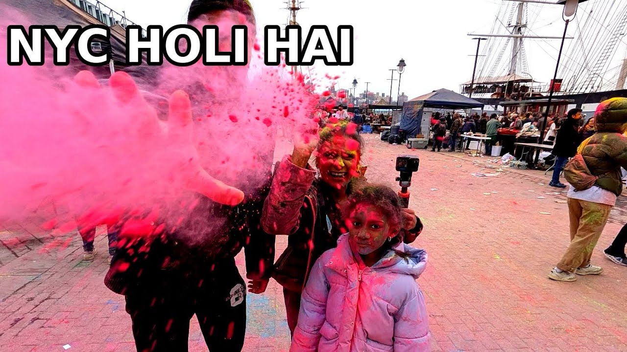 NYC Holi Celebration 2026 @ Seaport  + Chinatown Lunch