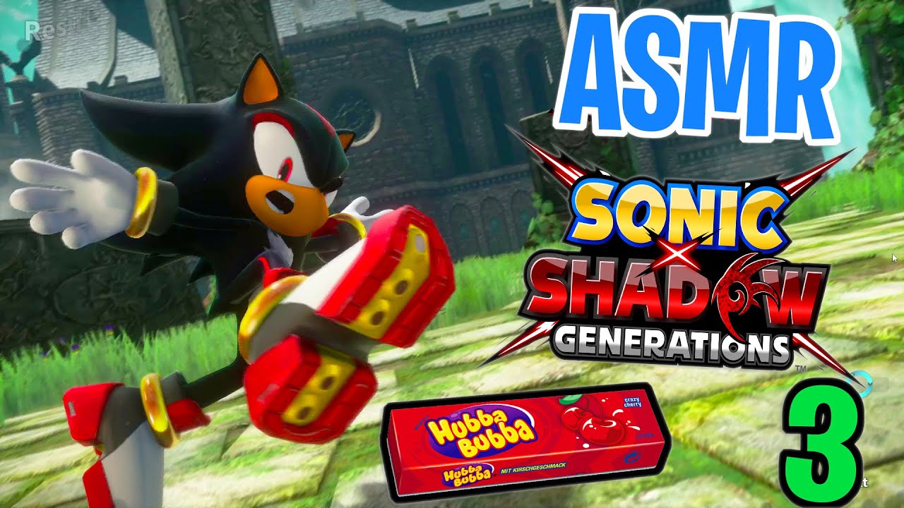 ASMR Gaming 😴 Sonic x Shadow Generations Relaxing Gum Chewing 🎮🎧 Controller Sounds + Whispering 💤