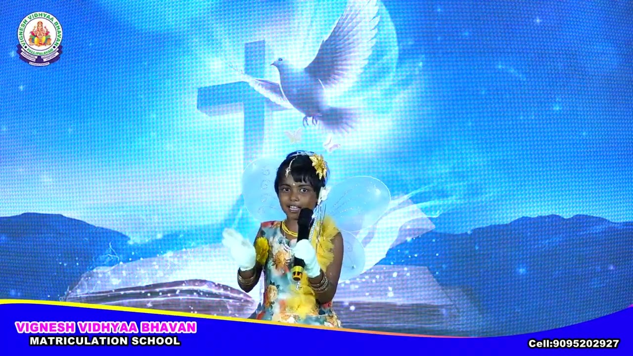 JESUS | PRAISE THE LORD | RHYMES | VIGNESH SCHOOL | PALLIPALAYAM | 34th ANNUAL DAY