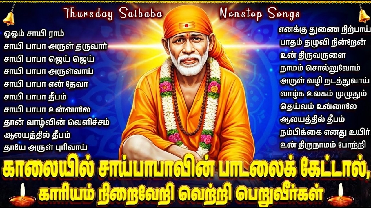 Thursday Special Sai Baba Suprabhatam 🙏 | Sai Baba Tamil Bhakti Songs | Sai Baba Bhakti Padalgal