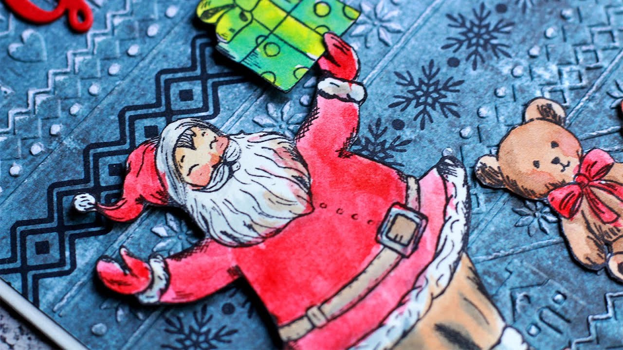 25 DAYS OF CHRISTMAS 2021 - DAY 5 - Quick and Easy Cards with Amazing Texture