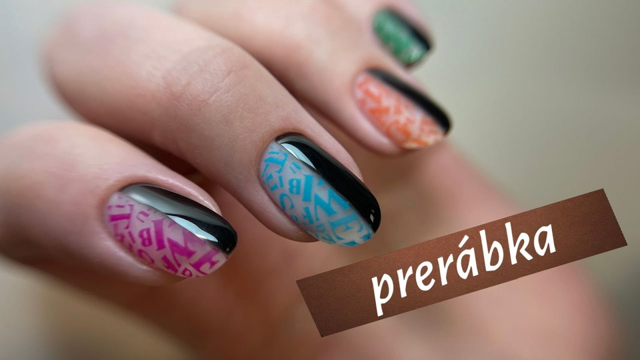 Stamping pestrými lakmi | Oľa galéria