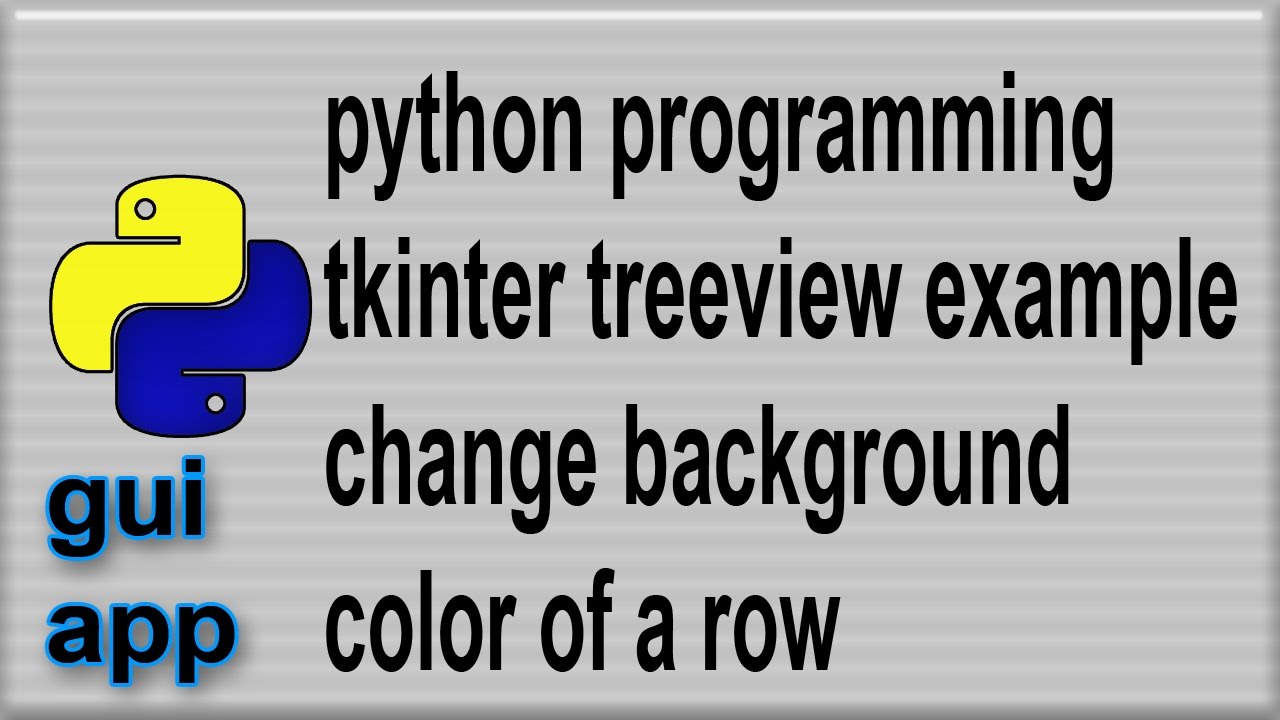 Treeview Python widget tkinter  add color to rows