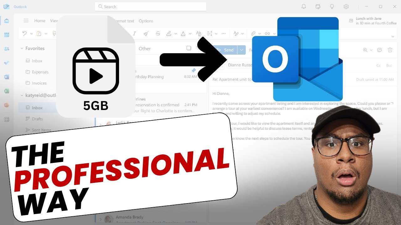 How to Send a Large Video in Outlook (Without the File Size Limit)