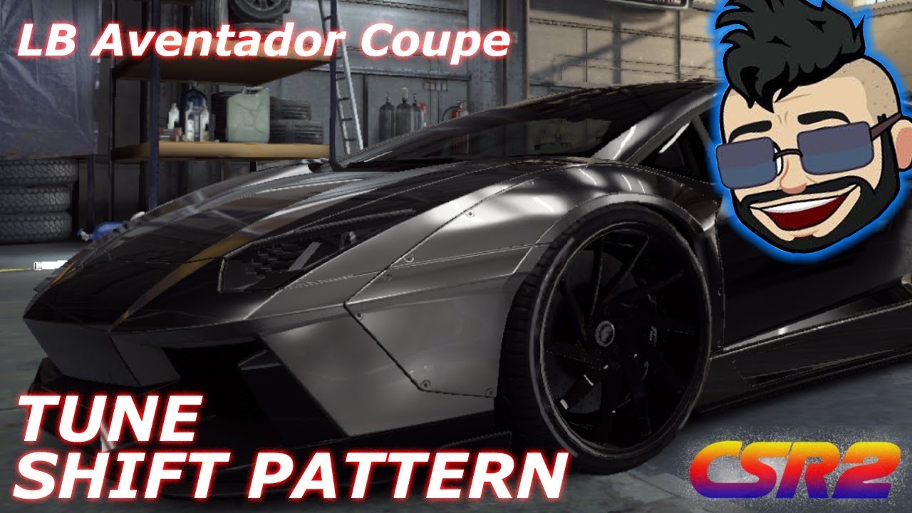 CSR2 - LB Aventador - Shift pattern + setup