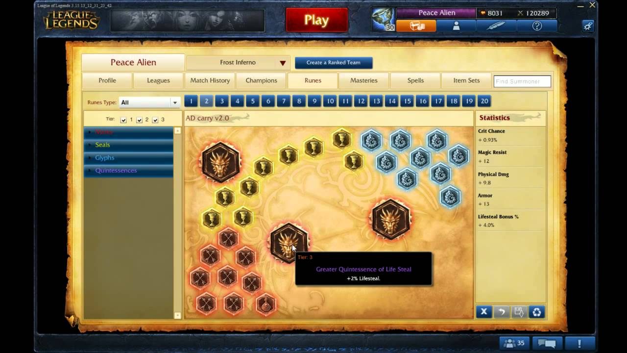 Ezreal Runes/Masteries S4