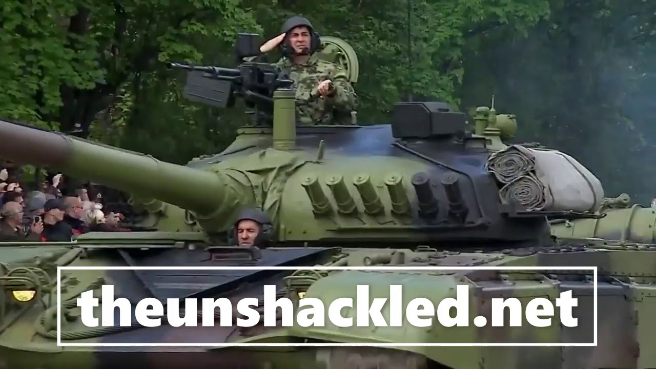 Unshackled: Serbian Military Parade Prep Migrant Invasion Heavy Vehicles