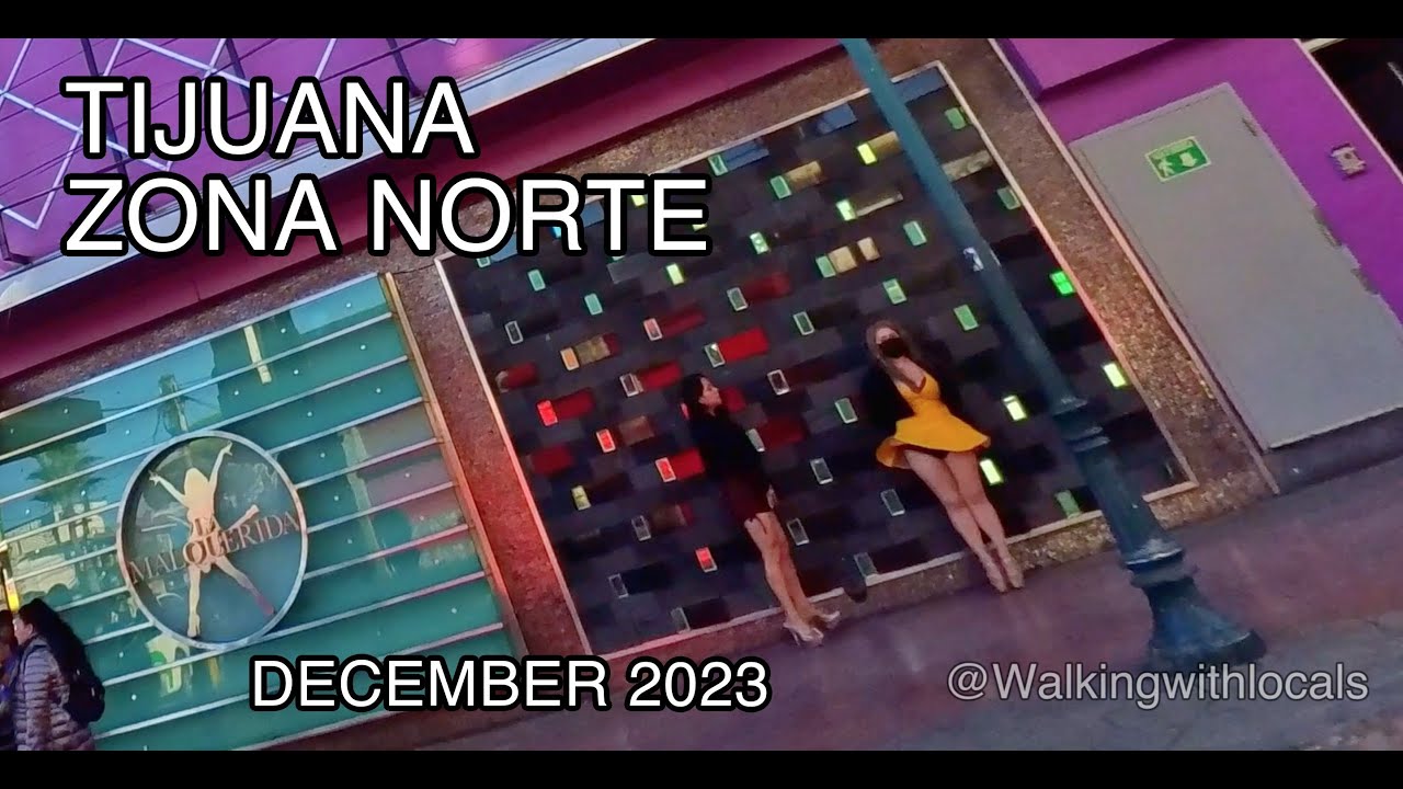 Walking Tour on a Weekday December 2023 of Zona Norte Tijuana Paraditas Carinosas Part 1