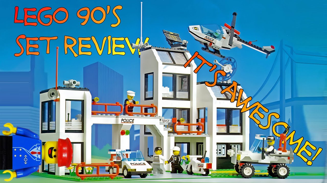 Обзор набора Lego 6398 «Штаб-квартира Центрального городского участка» из винтажной коллекции 90-...