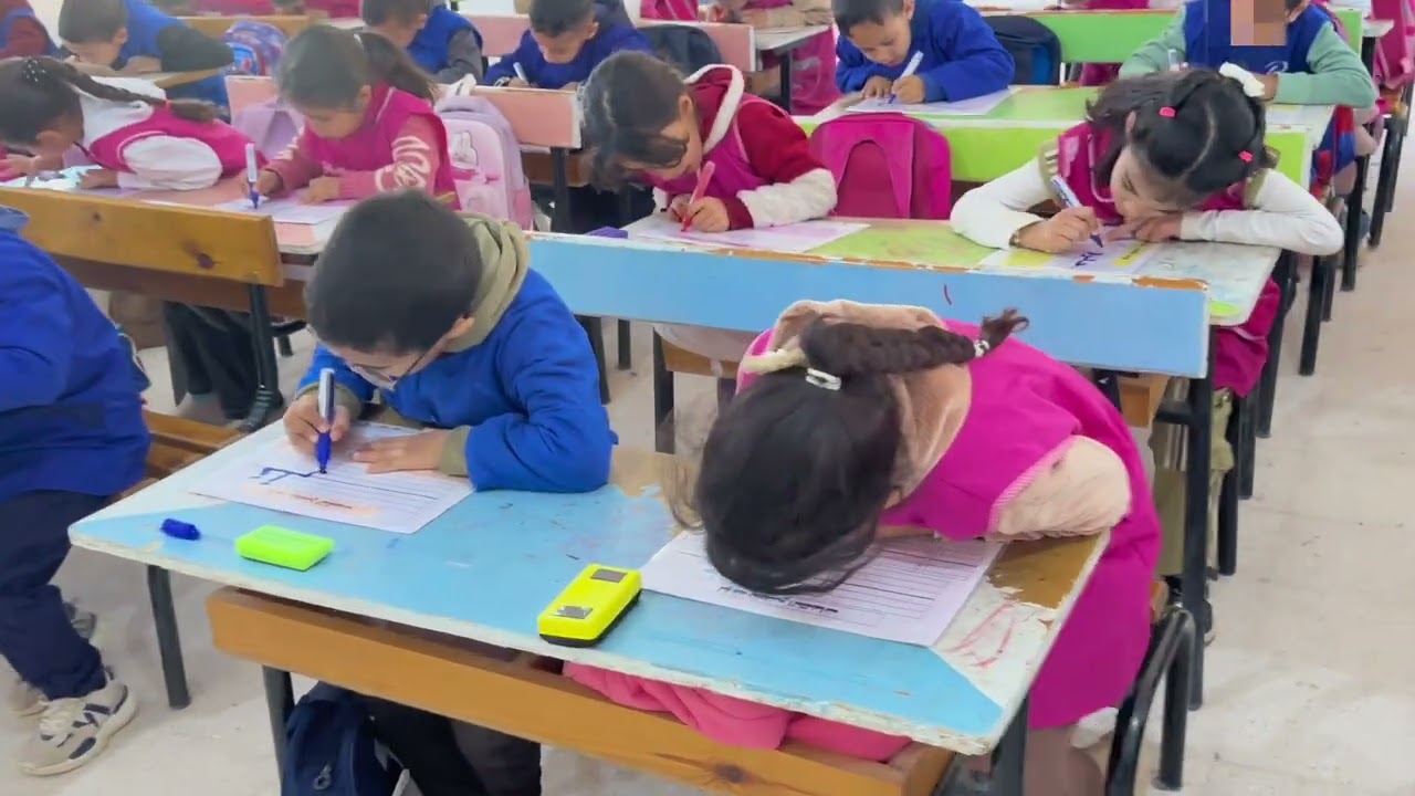 حصة إملاء كما يجب أن تكون، كلمات فيهم الحرفين (ن، ز) ، السنة الأولى 