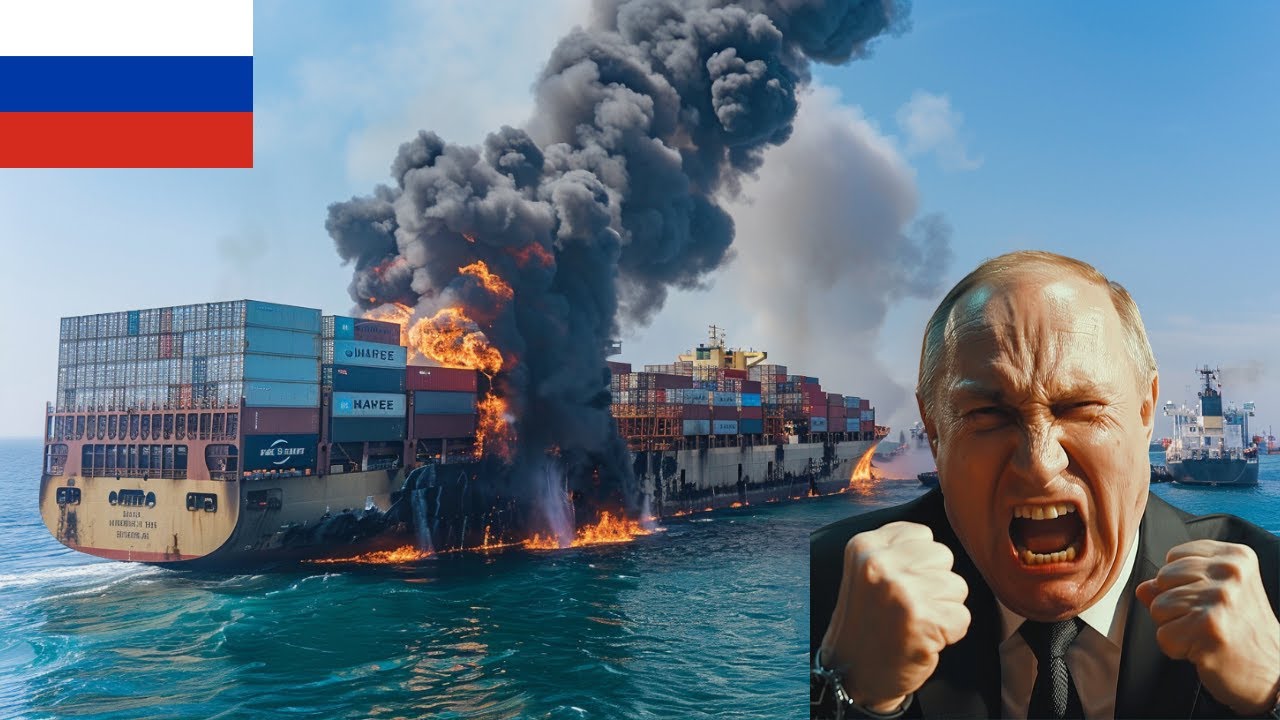 2 minutes ago! A US F-35 fighter jet sank a North Korean ship smuggling weapons to Russia.