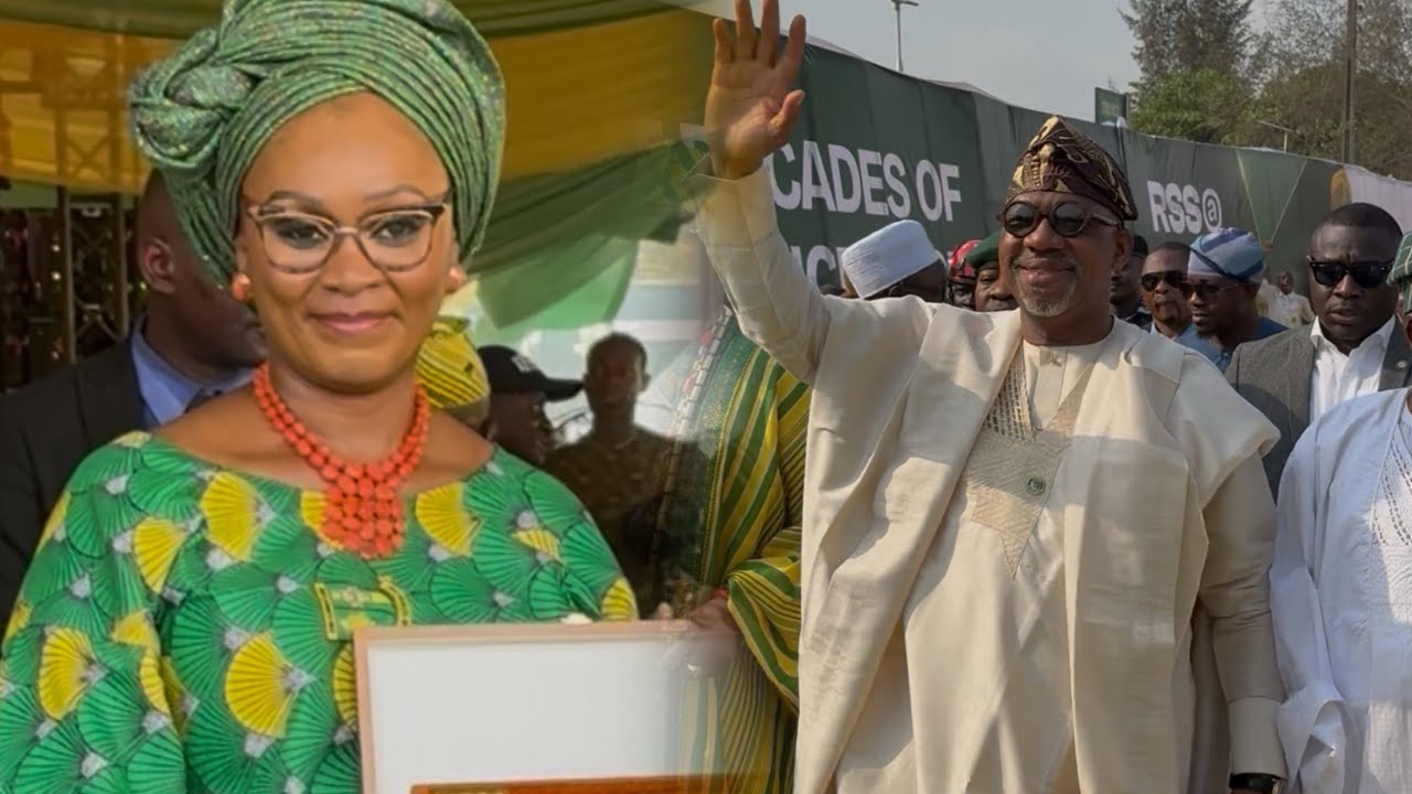 SEE HOW FIRST LADY OF OGUN WELCOM DAPO ABIODUN TO REMO SEC SCHOOL AS SHE CELEBRATES 80 ANNIVERSARY