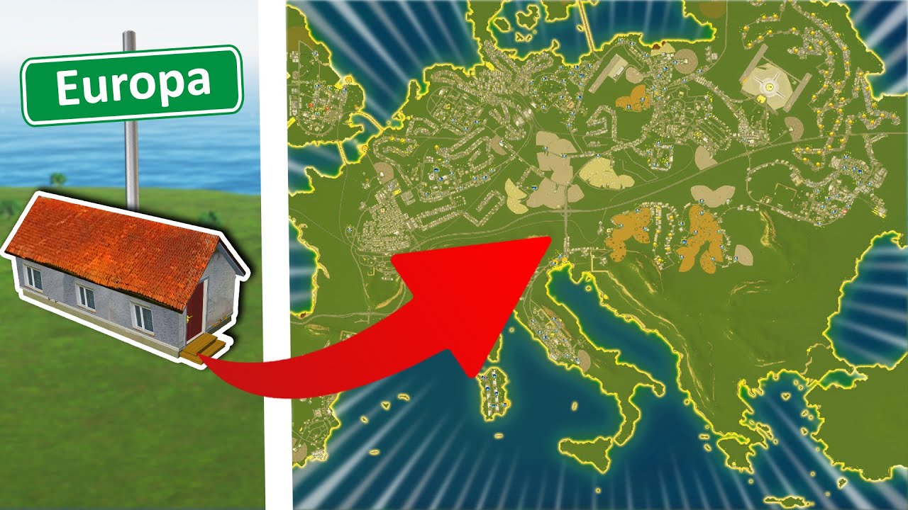 Co gdyby Europa była JEDNYM MIASTEM?! - Cities Skylines 2