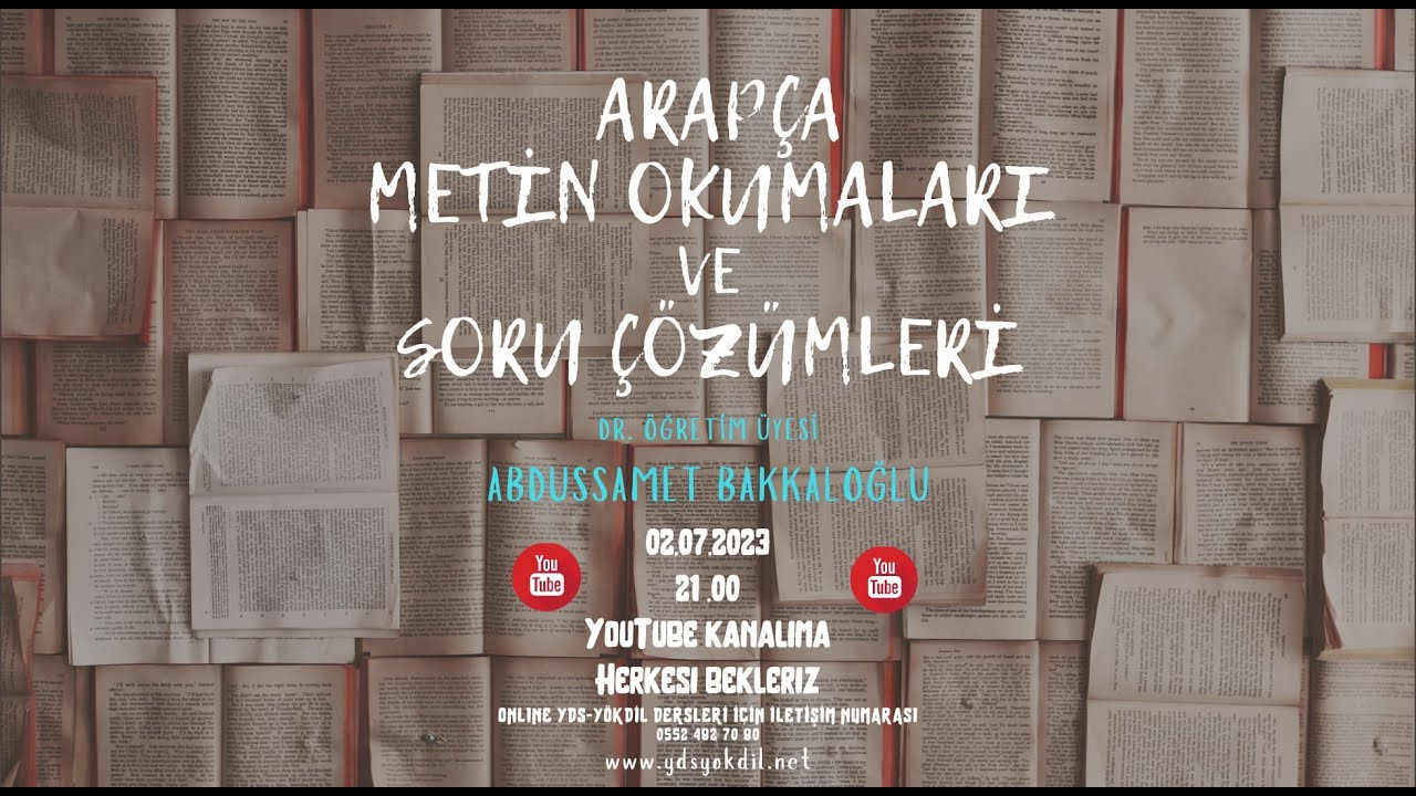 Arapça Metin Okumaları ve Soru Çözümleri (Metin 1)
