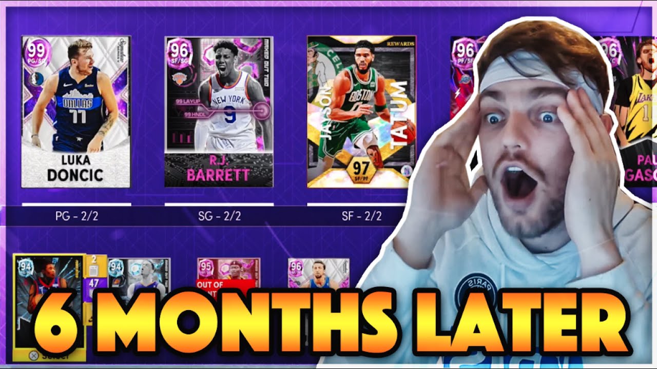 MY NO MONEY SPENT GOAT SQUAD AFTER 6 MONTHS IN NBA 2K22 MyTEAM!!