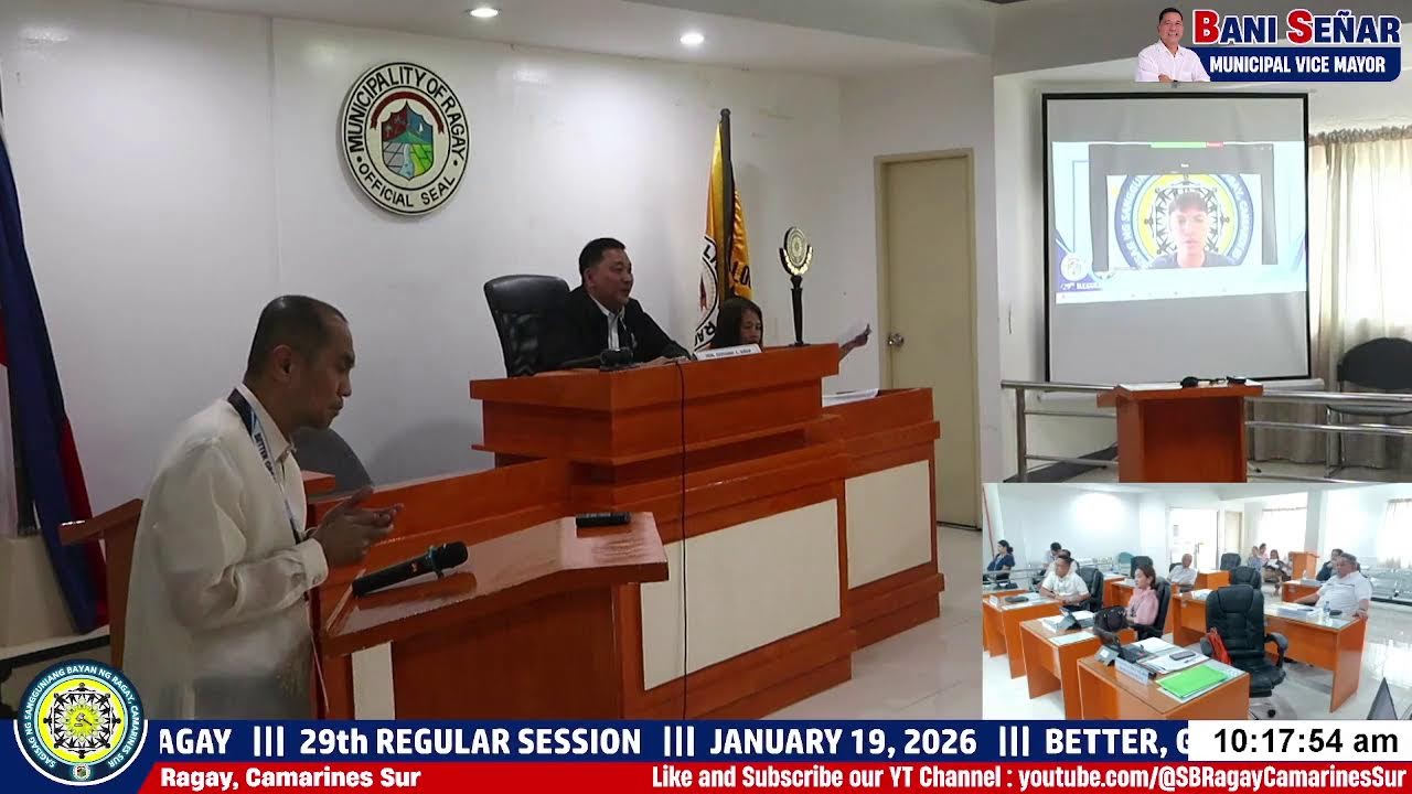 SB RAGAY 29TH REGULAR SESSION LIVESTREAM
