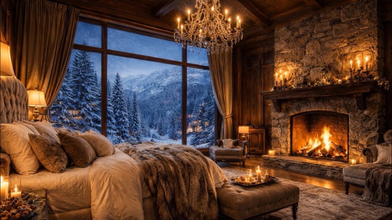 🪵If You Need Peace Tonight… Watch This ❄️ Cozy Fireplace Ambience @BackgroundVibesandAmbienceZone 