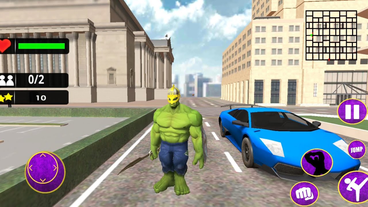 Incredible Monster Green Superhero Battle | Incredible Superhero Fight in City - Android GamePlay