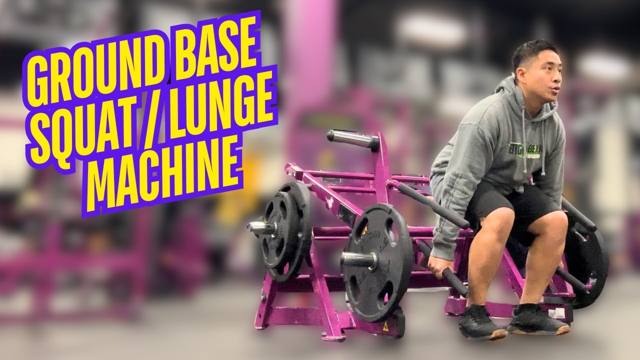 NEW Planet Fitness Ground Base Squat Lunge Machine Tutorial (HOW TO USE!)