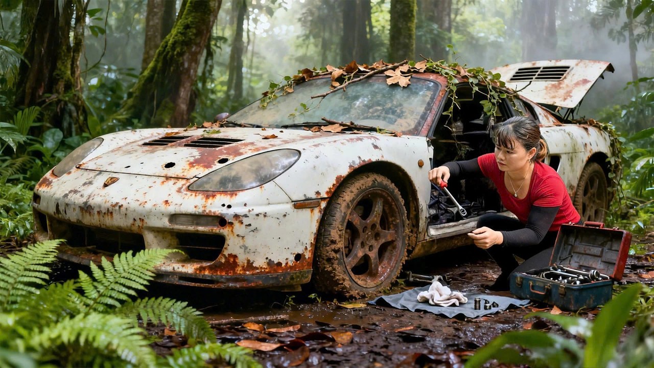 Restoring a Flood-Damaged Abandoned Convertible (Start to Finish) | by @NewBlacksmithGirl
