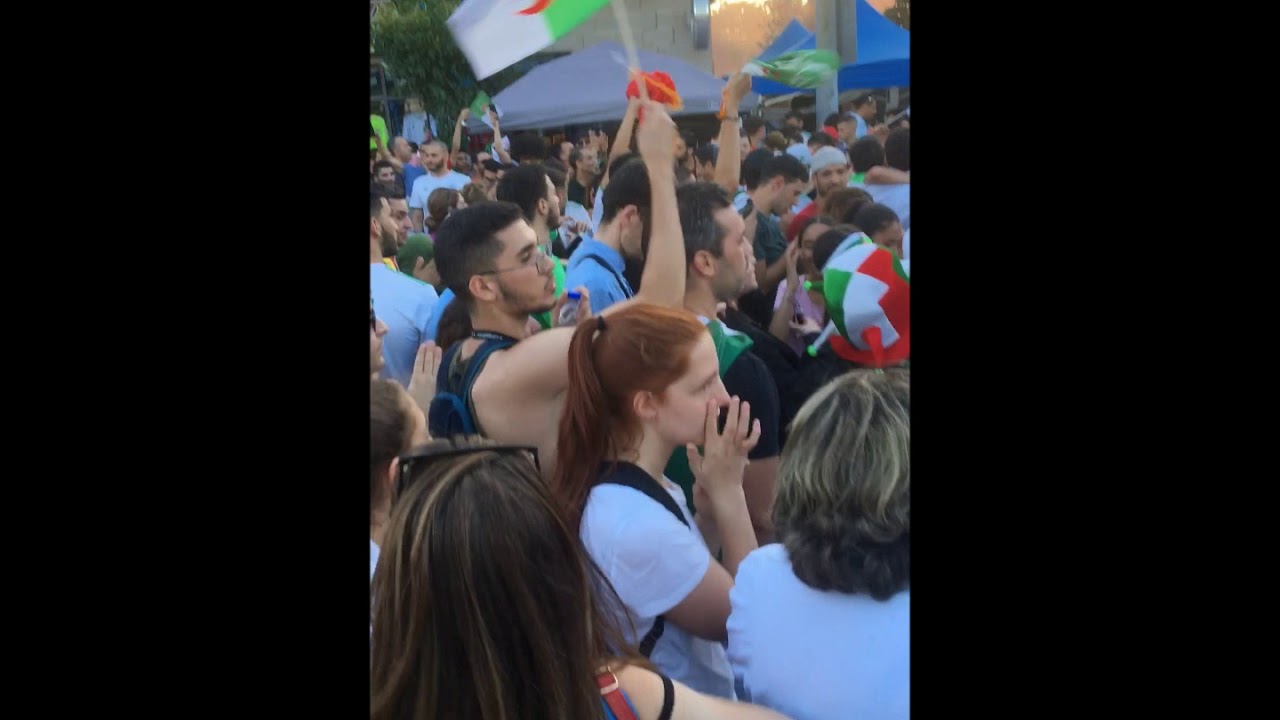 Les algériens de Montréal fêtent la victoire de la finale coupe d’Afrique 2019 Algérie Sénégal-3