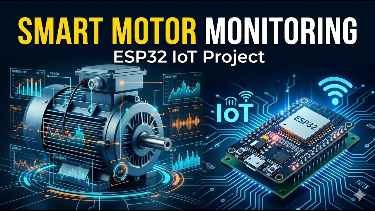IoT Motor Monitoring System Using ESP32 | Smart Industrial Motor Protection Project