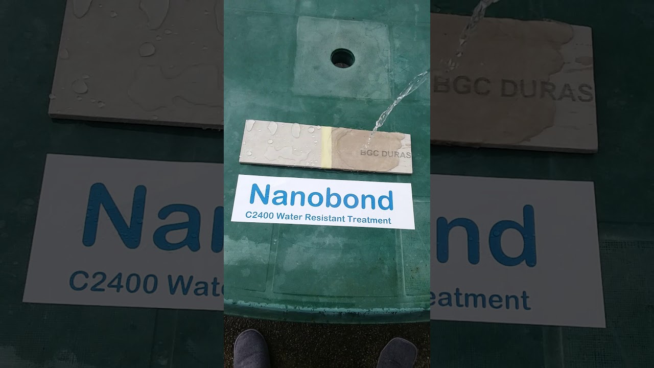 Nanobond C2400 Fibre Cement water resistant treatment test