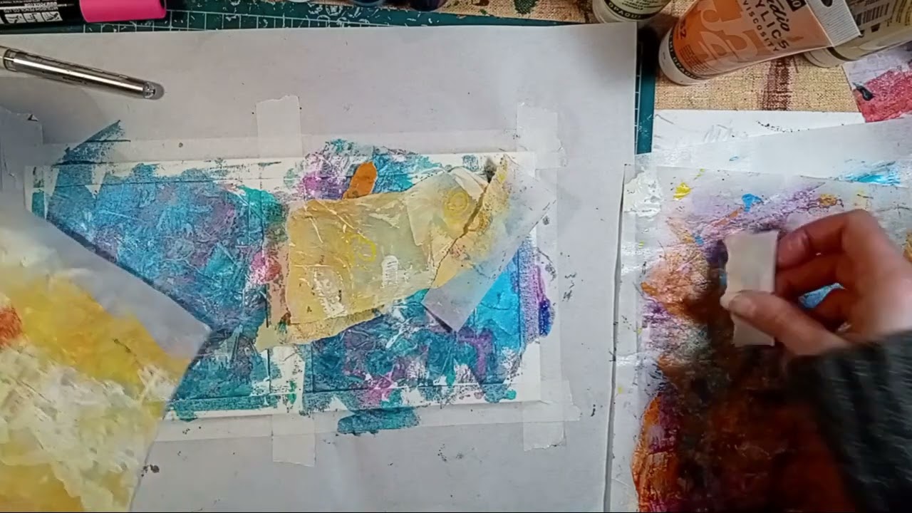 Cards, collage and tinkering - some evening shed-nanigans