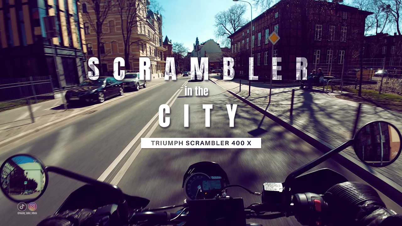 CITY RIDE | Poznań - ulicami Poznania | POLAND - Triumph SCRAMBLER 400 X