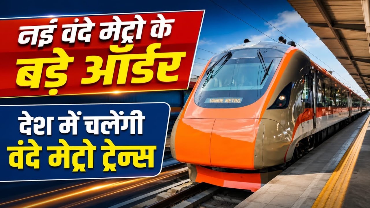 नई Vande Metro का बड़ा ऑर्डर! अब देशभर में दौड़ेंगी नई ट्रेनें | Official Update