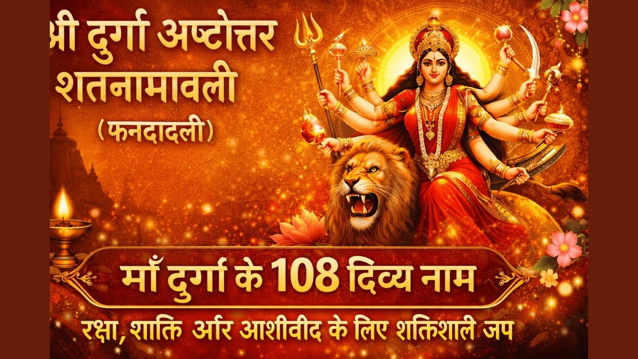 श्री दुर्गा अष्टोत्तर शतनामावली  | रक्षा, शक्ति और आशीर्वाद के लिए शक्तिशाली जप
