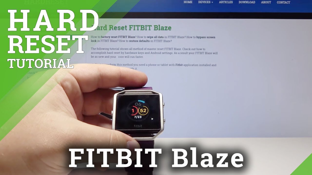 How to Reset FITBIT Blaze - Restart Device / Force Restart