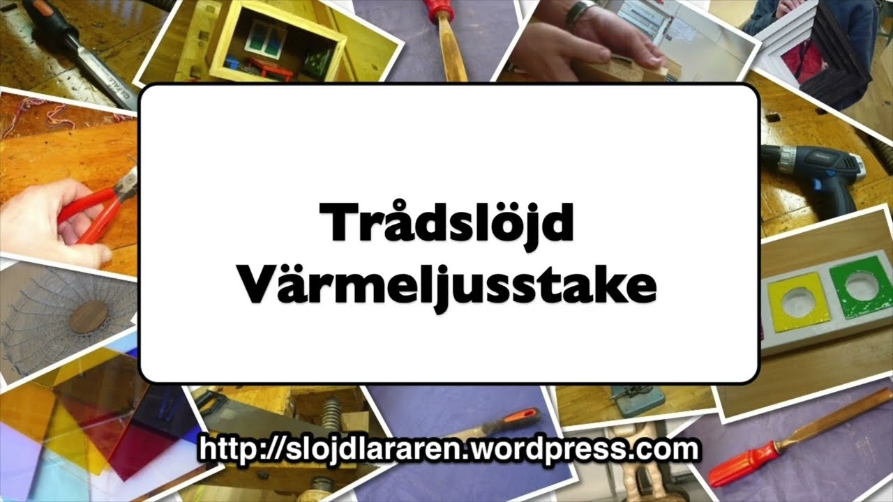 Trådslöjd värmeljusstake   HD 1080p