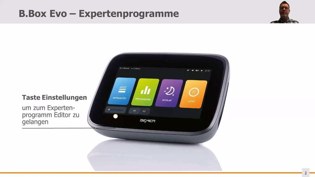 Expertenprogramm des BEMER EVO