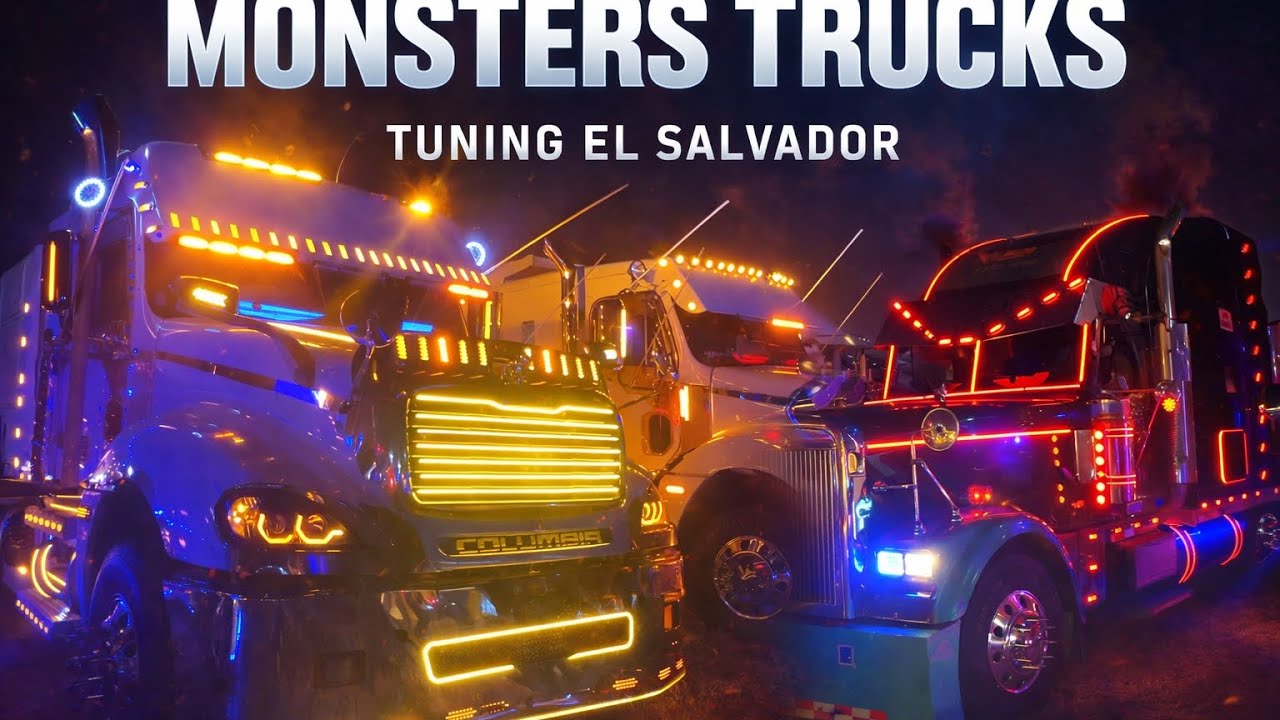 Los Camiones más Tuneados de El Salvador ( Monsters Trucks) 2025 Los Reyes de la calle 🇸🇻