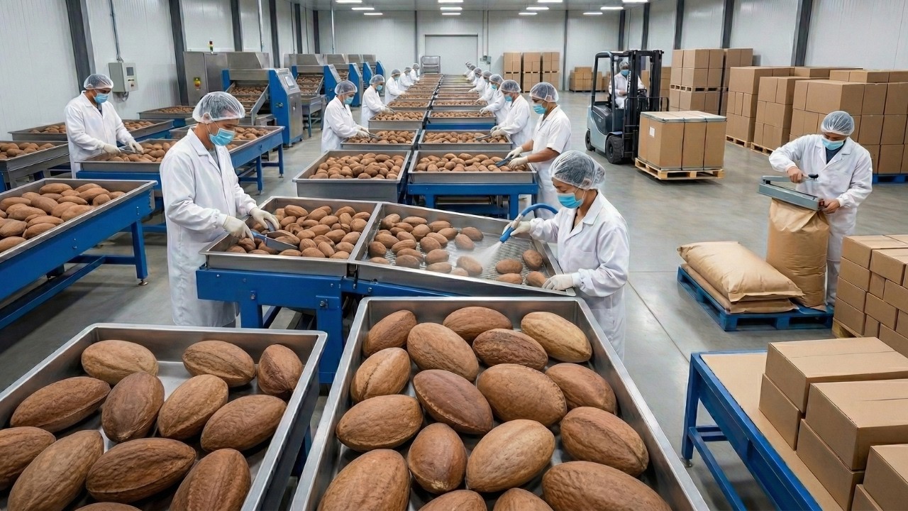 Secrets of How Brazil Nuts Are Cleaned & Packed for Export Revealed!