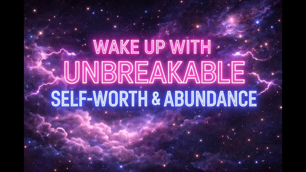 WAKE UP WITH UNBREAKABLE SELF-WORTH & ABUNDANCE | Listen While You Sleep | Black screen