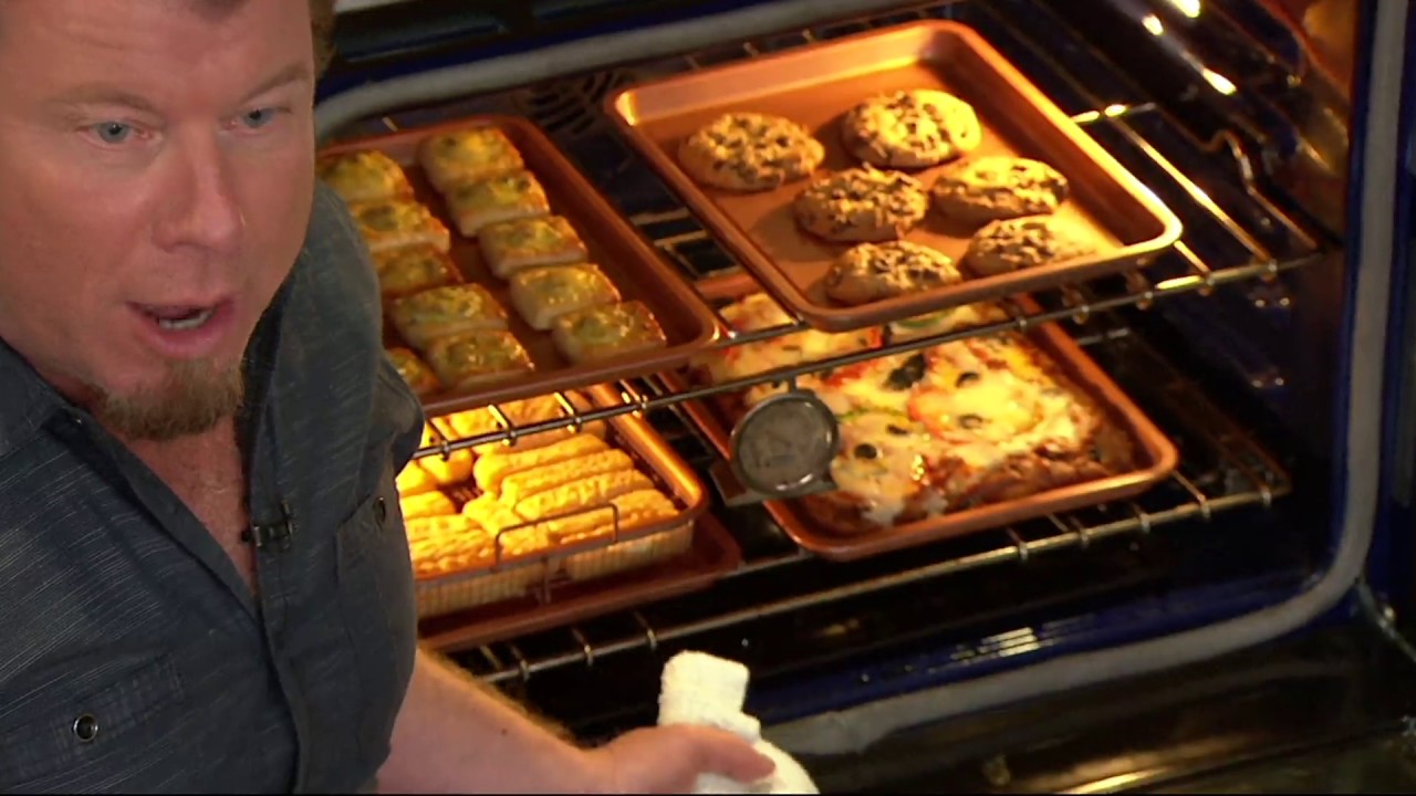 Copper Chef 4-pc Ceramic Nonstick Copper Crisper on QVC