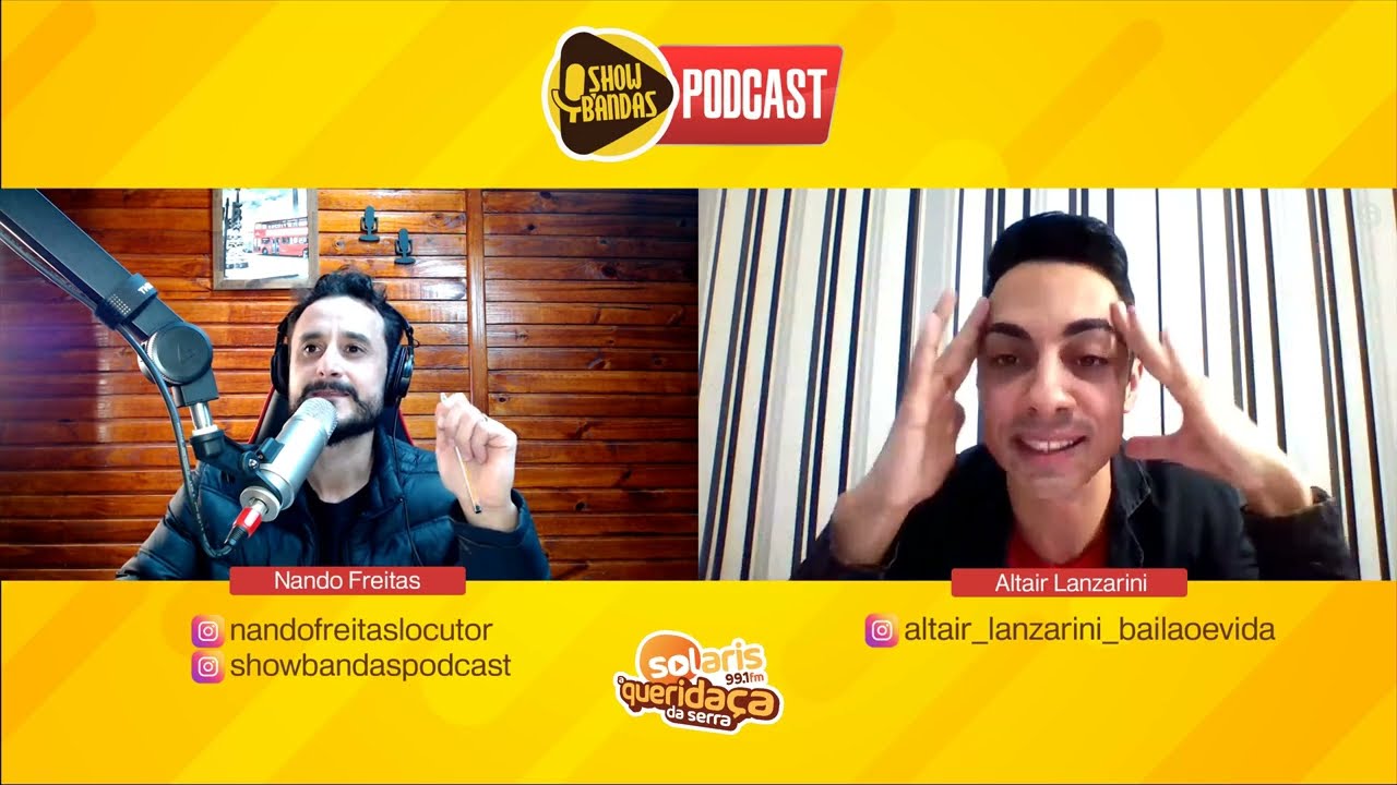 Show Bandas Podcast ep.15 em 4K - Convidado Altair Lanzarini #bail&atilde;o #podcast #falandodobailao