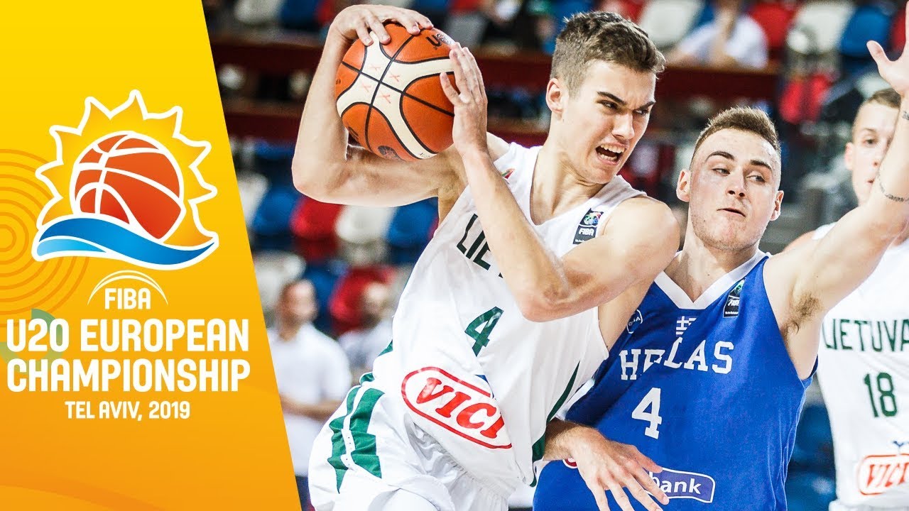 Lithuania v Greece - Full Game - FIBA U20 European Championship 2019