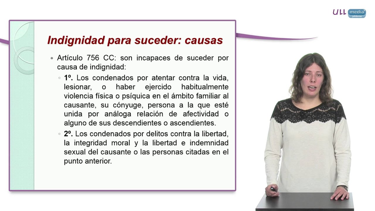 Indignidad para suceder: causas
