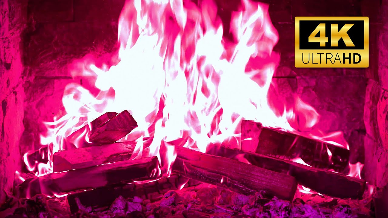 🔥 PINK FIREPLACE 4K Ultra HD