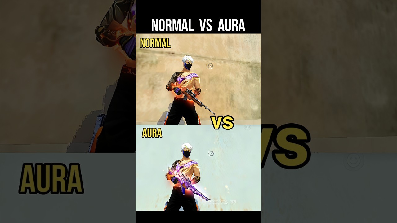 Normal VS Aura 🔥 Free Fire Mystical Ring Event | New AC80 Aura Of Chaos Skin #srikantaff