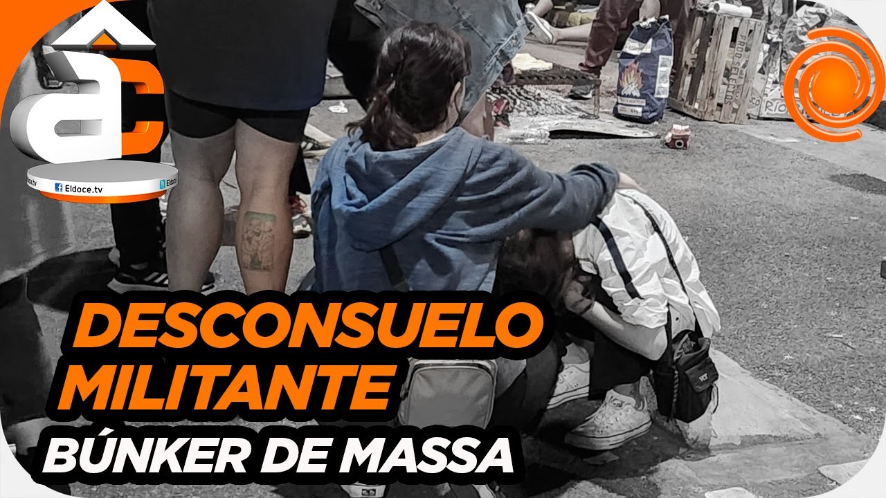 La TRISTEZA de los militantes de Massa luego de conocer la derrota: 