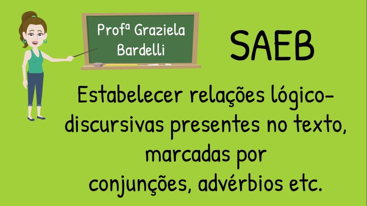 SAEB - Estabelecer relações lógico-discursivas presentes no texto