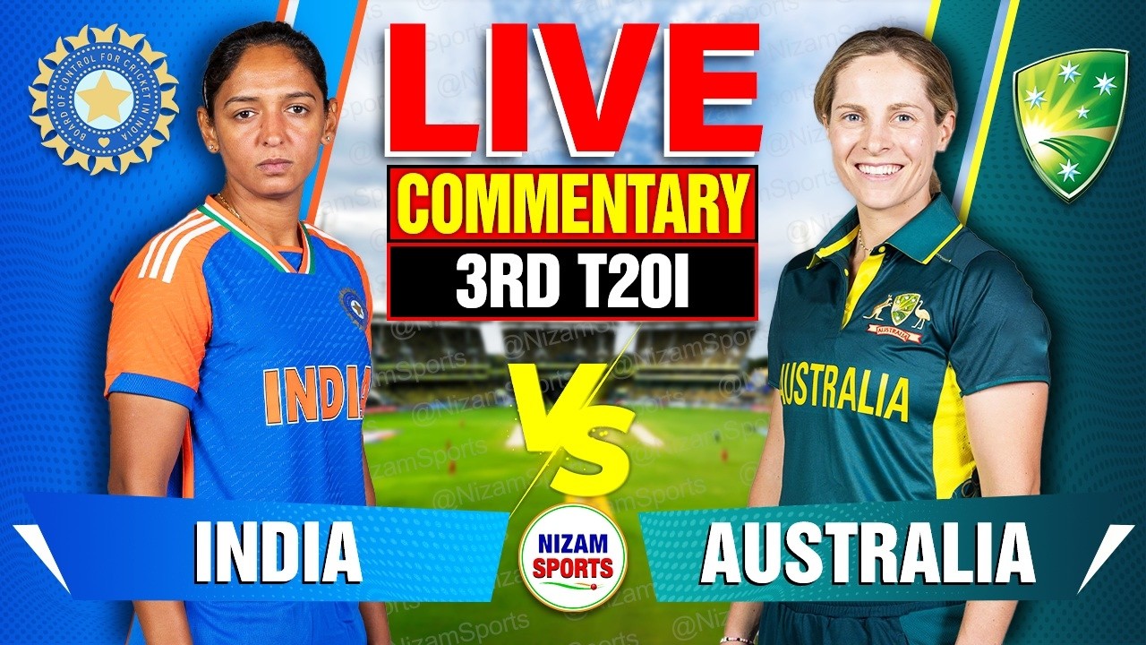 🔴Live: India vs Australia | 3rd T20I | Live Cricket Score & Commentary