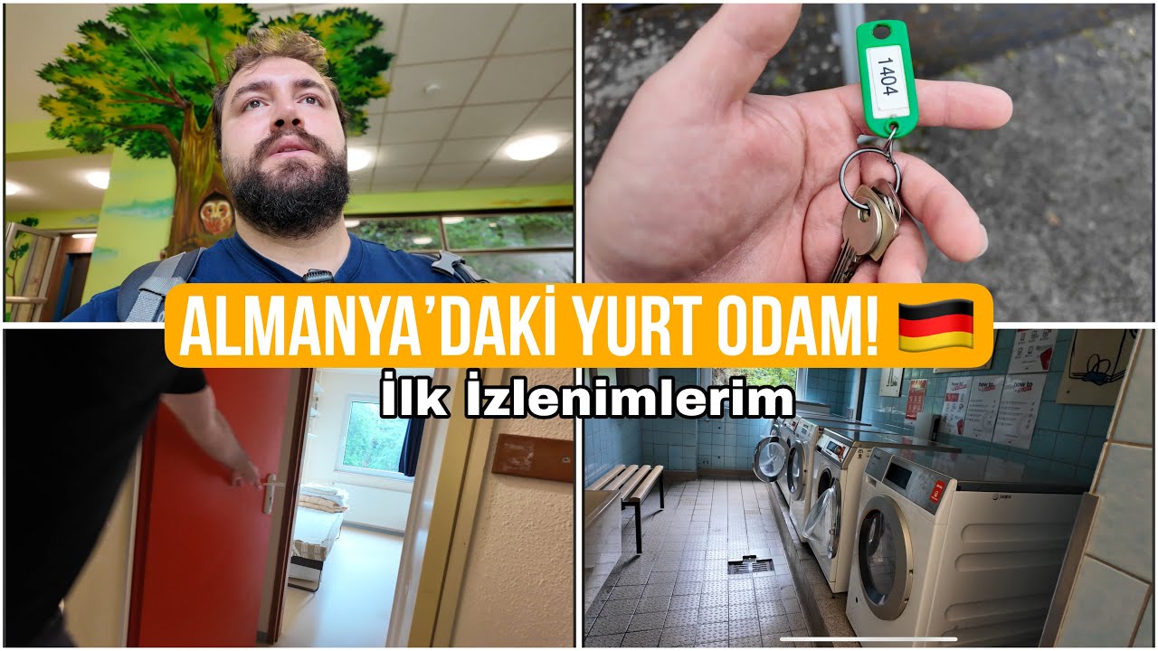 Almanya’da Yurt Hayatı Başlıyor 🇩🇪 | Oda Turu