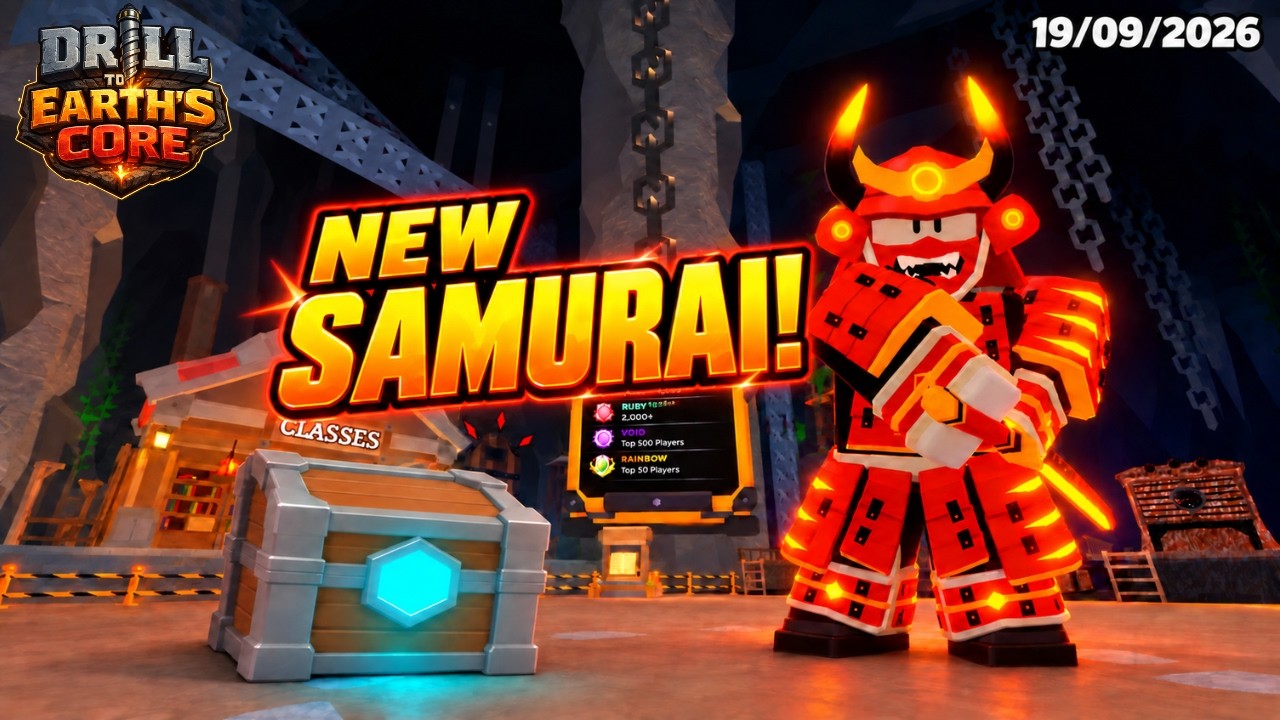 HUGE UPDATE! New Samurai Class, Unranked Mode & Death Crates | Drill to Earth&rsquo;s Core