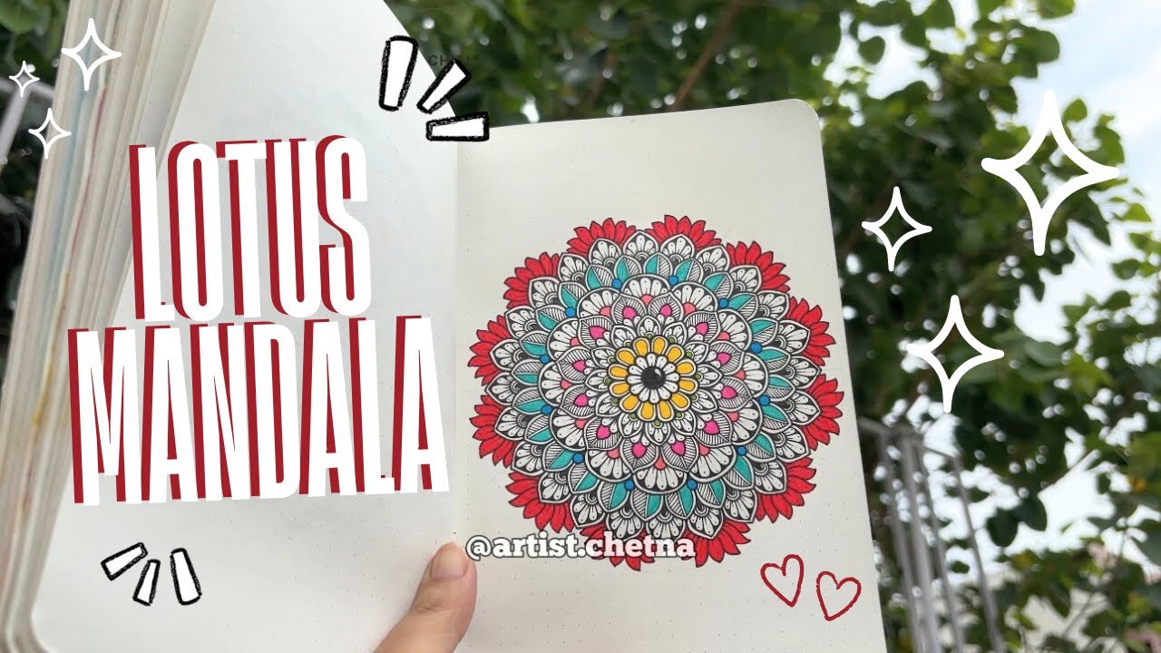 red lotus mandala | full process 